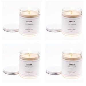 Lot of 4 HARPER + ARI *Dream* soy based 8 oz. candle great gifts